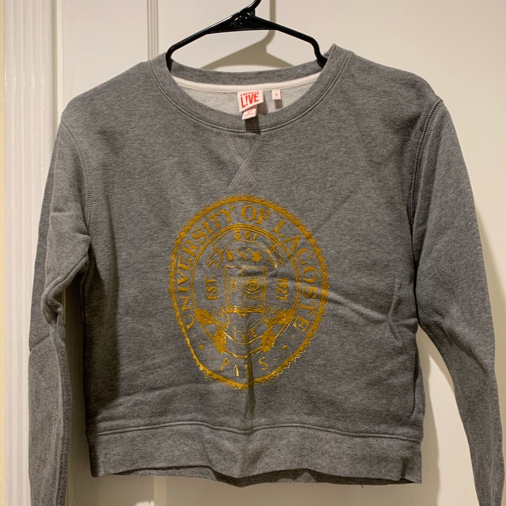 Lacoste crop sweatshirt